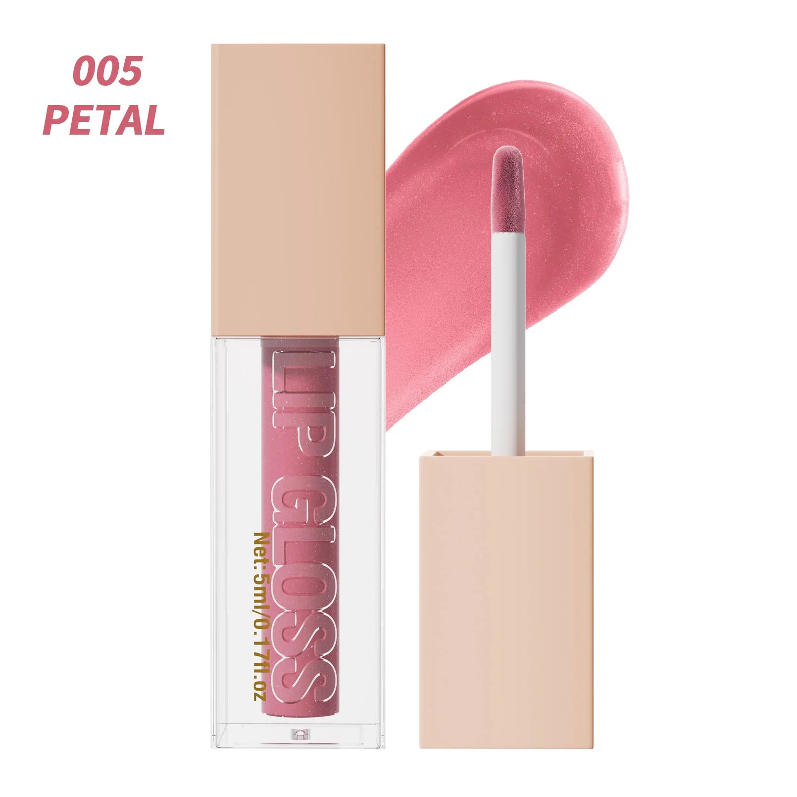 Lip Gloss Long-lasting Moisturizing Easy Halo-dyeing Waterproof Mirror Water Glass Lip Gloss Transparent Color Cosmetics Qme 9907-5
