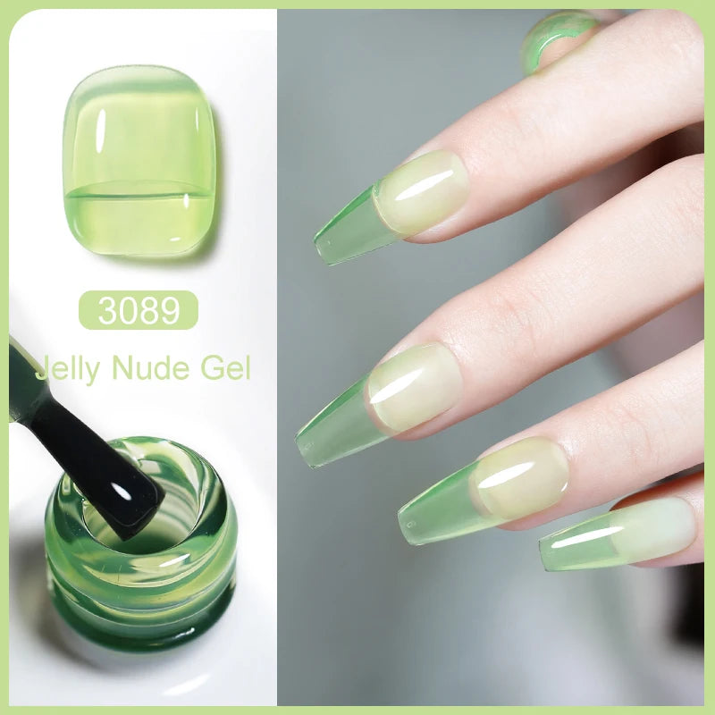 Arte Clavo Transparent Nude Pink Jelly Gel Nail Polish Semi Permanent