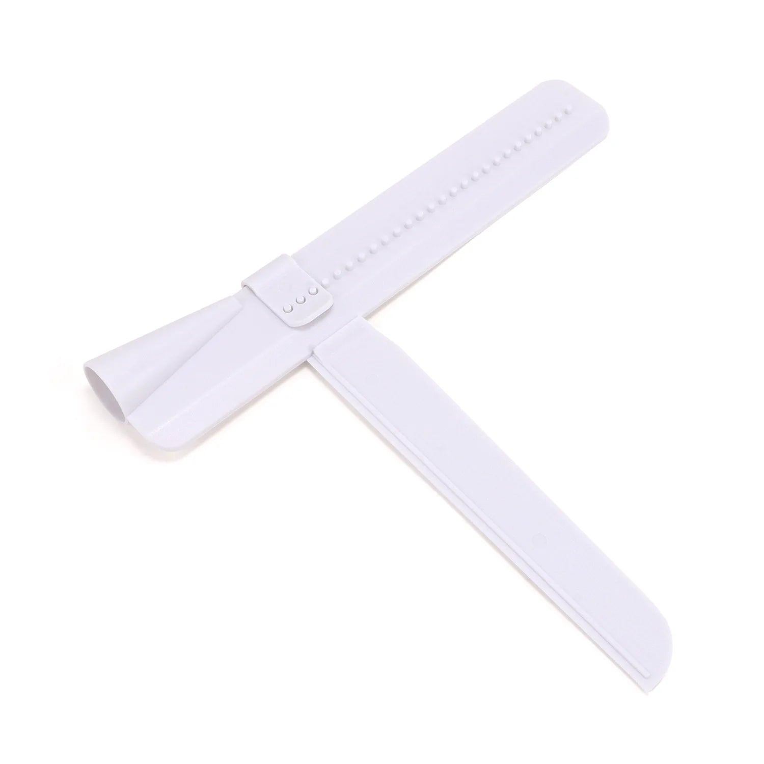 Adjustable Cake Scraper Icing Smoother PP Rotary Cream Smoothing Spatula Kitchen Baking Edge Tool for Buttercream, Mousse Qme White