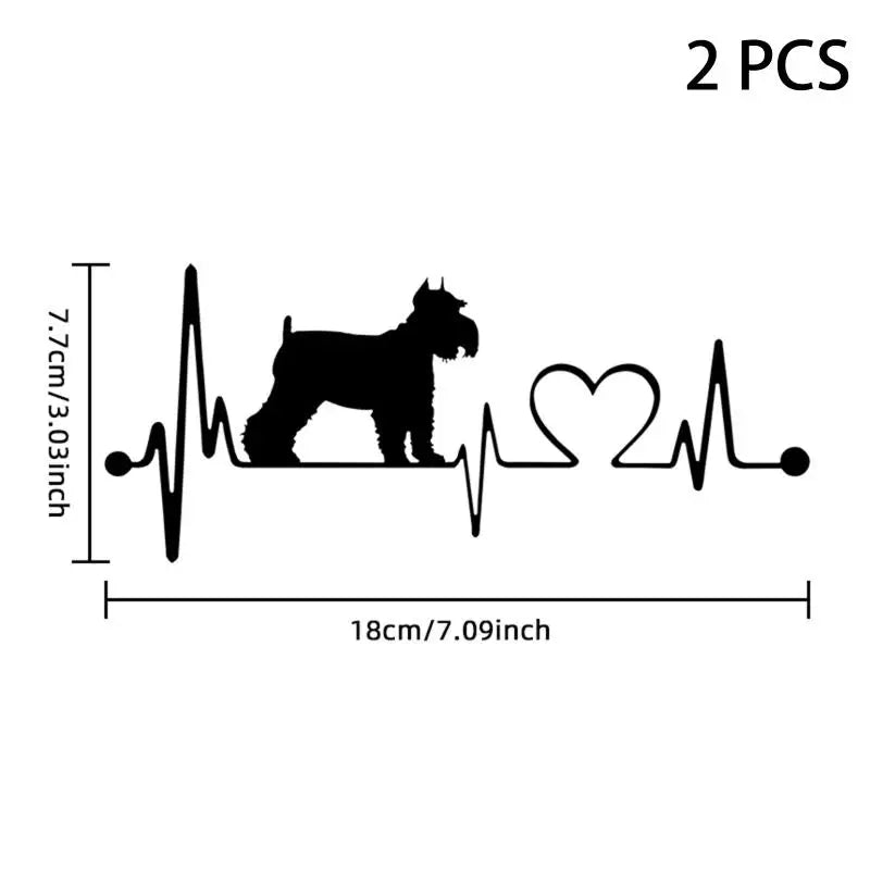 Car Sticker Pet Cat Heartbeat Lifeline Creative Truck Automobiles Qme A16