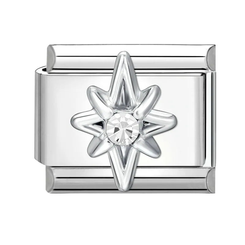 Bright Zircon Multielement Stars Shell Butterflyitalian Charm Links