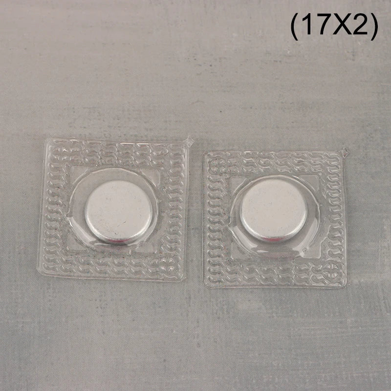 5Pairs PVC Invisible Metal Strong Magnetic Snaps Button Invisible Sew Magnetic Magnet Fastener For Handbag Clothing Qme 17x2