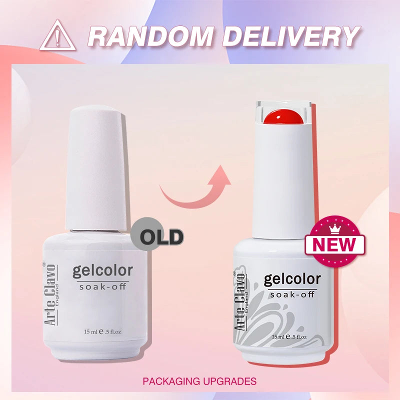 Arte Clavo Jelly Gel Polish Semi-transparent Pink Nude Clear DIY Nail Qme