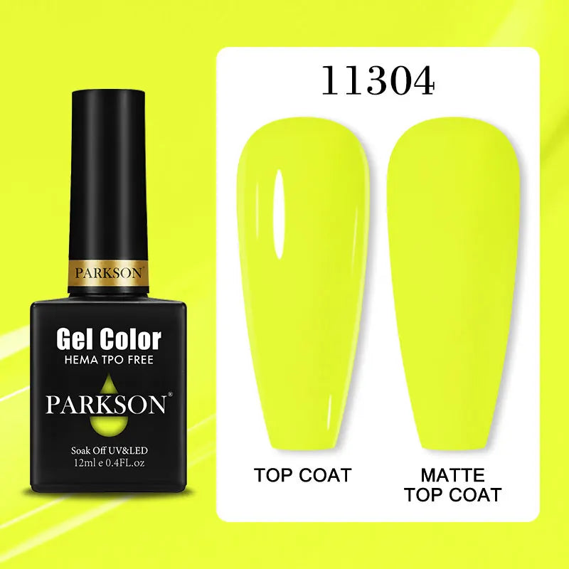 Parkson Colorful Nail Gel Polish Lacquer Soak Off UV LED Long Lasting