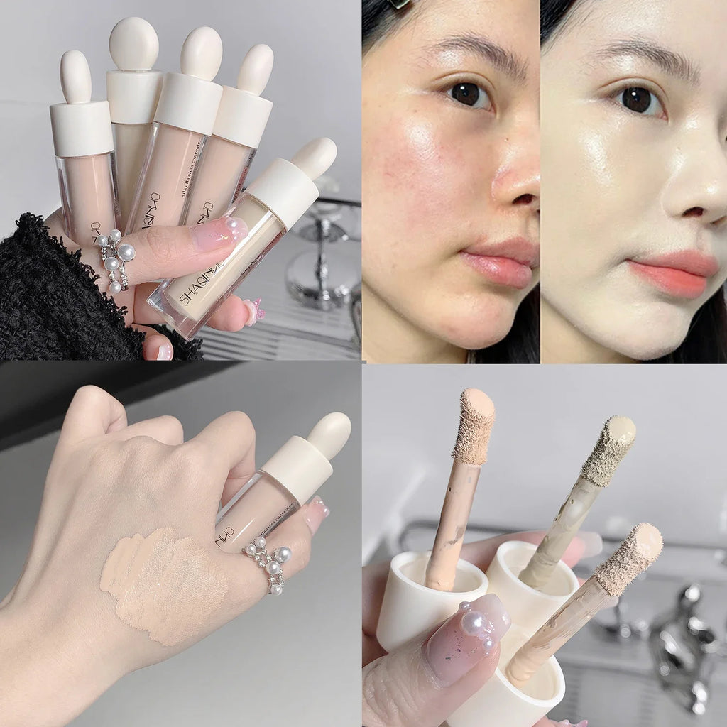 Moisturizing Liquid Contouring Concealer Cream Makeup Waterproof Lasting Cover Acne Dark Circles Foundation Face Korean Cosmetic Qme