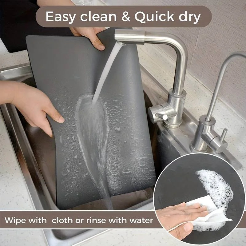 Super Antiskid Large Kitchen Absorbent Draining Mat Super Absorbent Draining Coffee Dish Drying Mat Quick Dry Bathroom Drain Pad Qme