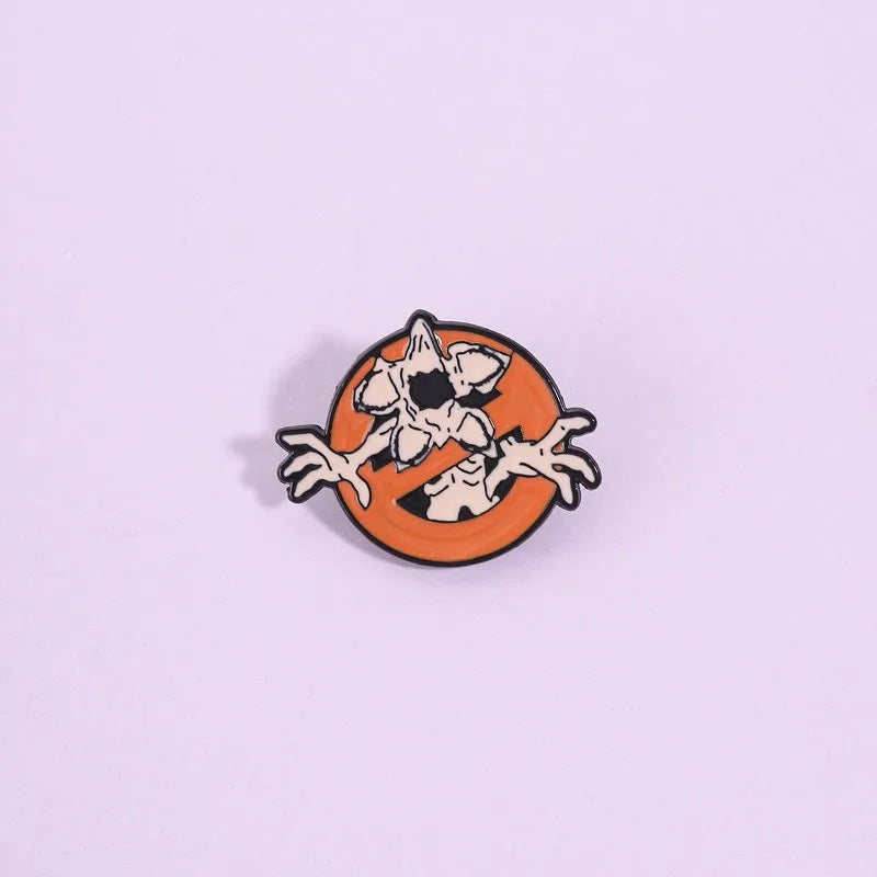 Exquisite Cartoon Demon Enamel Pins Classic Horror Monster For Backpack Hat Clothing Decor Halloween Festival Gift Accessories Qme
