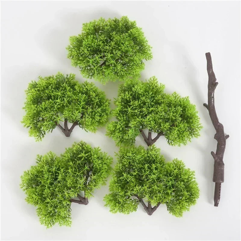 Artificial Plants Pine Bonsai Small Tree Pot Plants Fake Flowers Potted Ornaments for Home Decoration Hotel Garden Decoration Qme