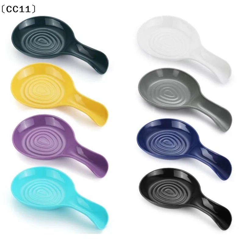 Spoon Rest Large Plastic Holder Heat-resistant Cooking Coffee Qme