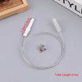 Gas Cooktop Stove Spare Igniter Electrode Spark Plug With Wire Ignition Ceramic Pin Ceramic Height 35mm 40mm For Gas Cooker Qme B