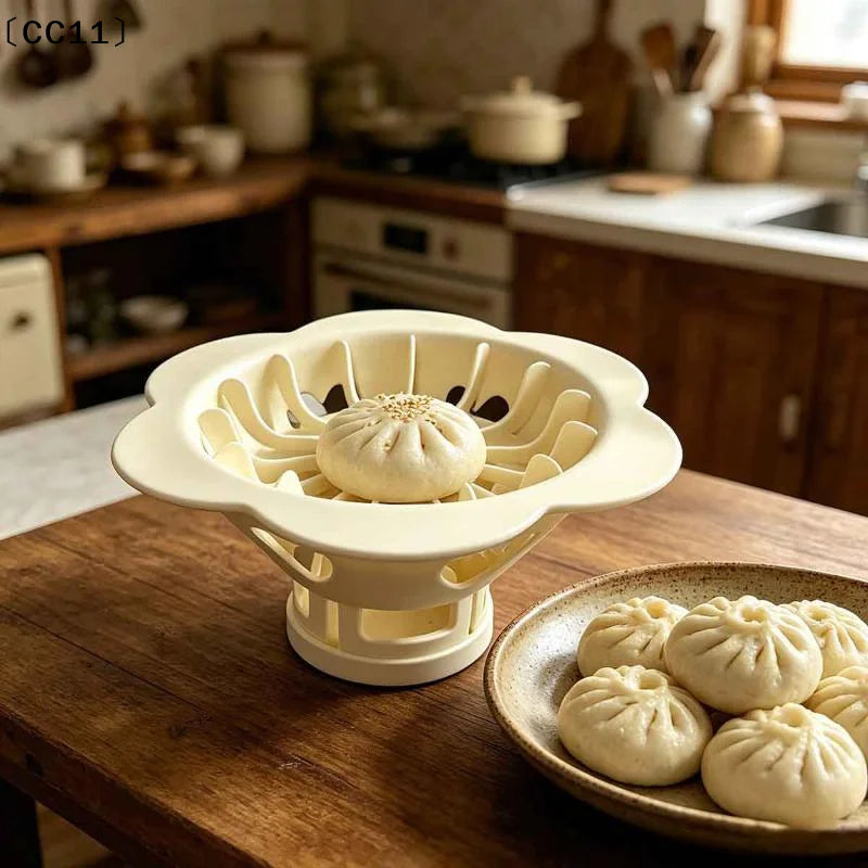 Flower Shaped Bun Dumpling Machine Chinese Baozi Steamed Simple Qme