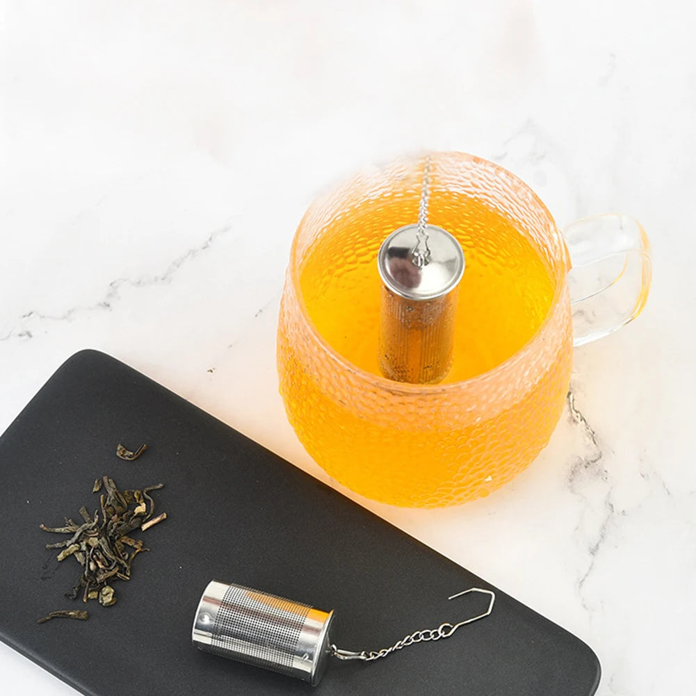 Stainless Steel Tea Infuser Tea Leaves Diffuser Spice Seasoning Ball Strainer Teapot Fine Mesh Coffee Filter Kitchen Accessories Qme