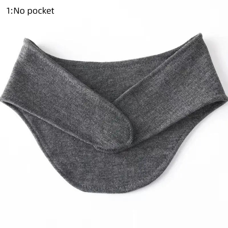 All-season Soft Scarf Warm Breathable Quick-drying Neck Warmer Pocket Qme GY1