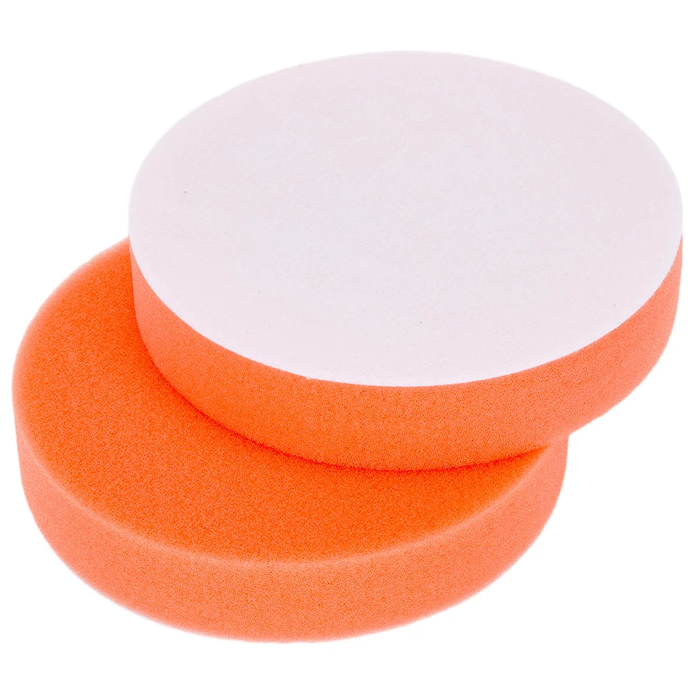 2pcs 125mm 5inch Home Polishing Pad Power ToolsBuffing Pad Cleaning Tools Orange Polishing Reusable Waxing Pads Qme