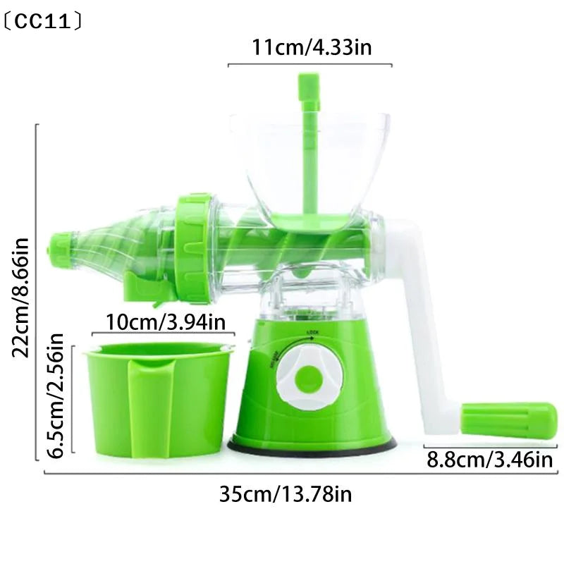 Portable Fruit Juicer Summer Iced Drinks Smoothieshand-cranked Qme