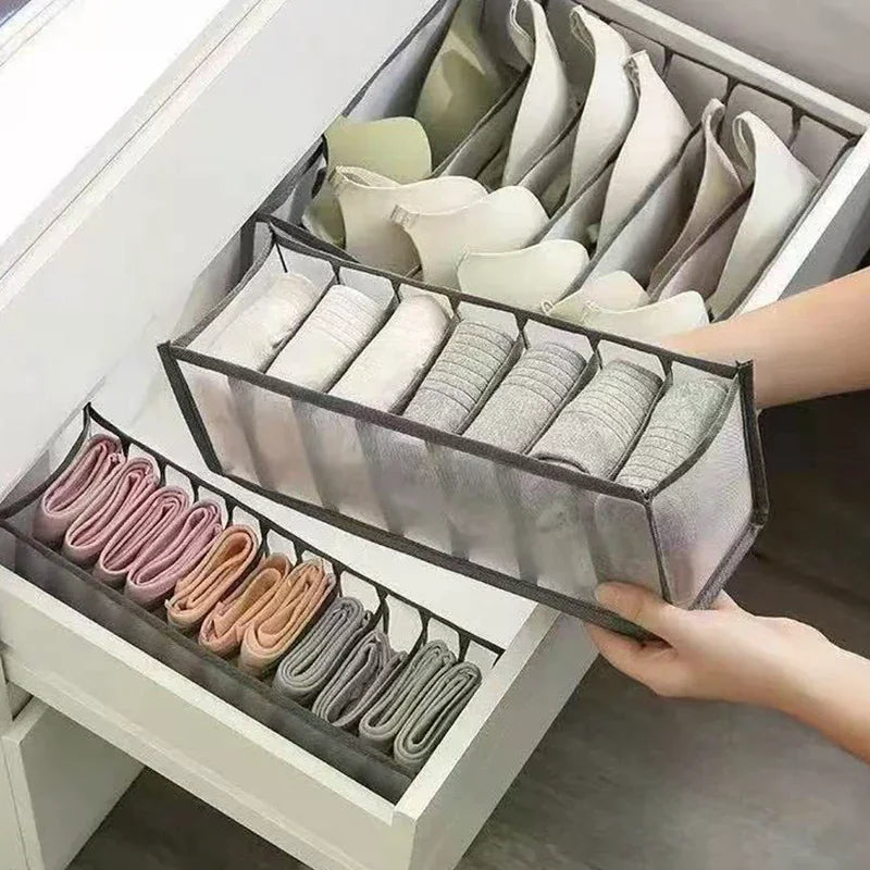 Multifunctional Folding Drawer-Style Fabric Storage Box For Underwear And Socks Qme