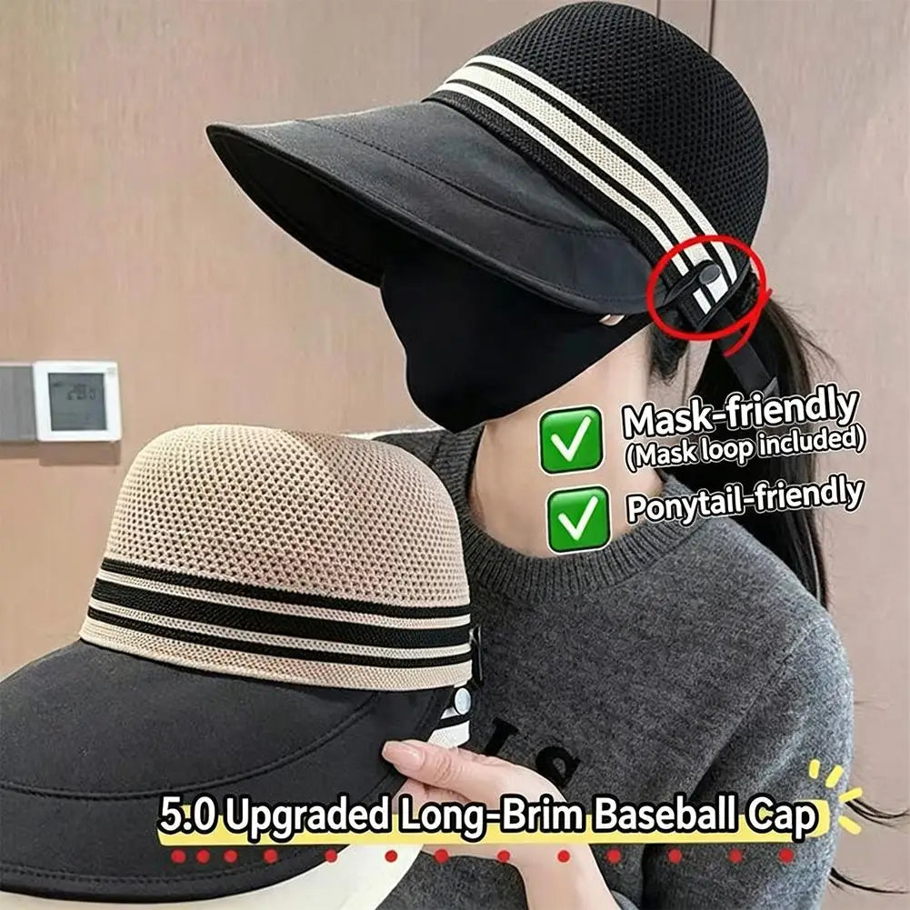 Breathable Women's Sun Hat Large Brim Hats Spring Summer Fisherman Qme