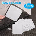 4/8Pcs Non-Slip Rug Gripper Tape Washable Carpet Pad for Hardwood Floors Reusable Fixed Sticker for Bathroom Qme 8pcs