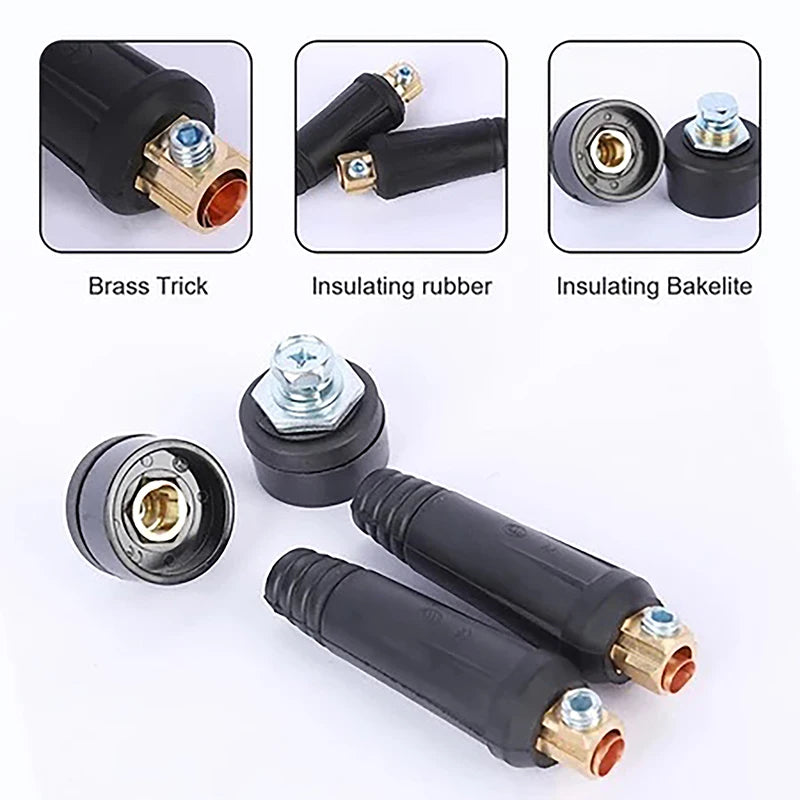DKJ10-25 European Welding Machine Cable Welding Cable Connector Quick Fitting Male Female Cable. Qme