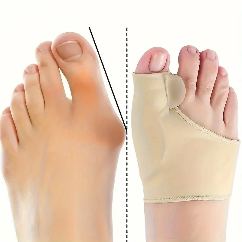 Silicone Gel Bunions Correction Sleeve Soft Foot Care Tool, Used To Relieve False Appearance, Comfortabletoe Separator Forpeople Qme