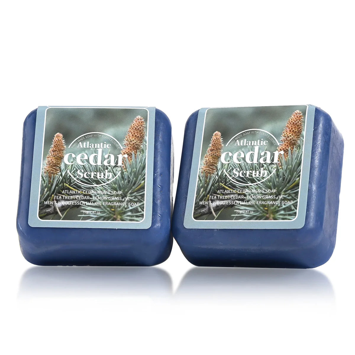 Men's Cedar Essential Oil Soap Travel Portable Hotel Deep Cleansing Qme