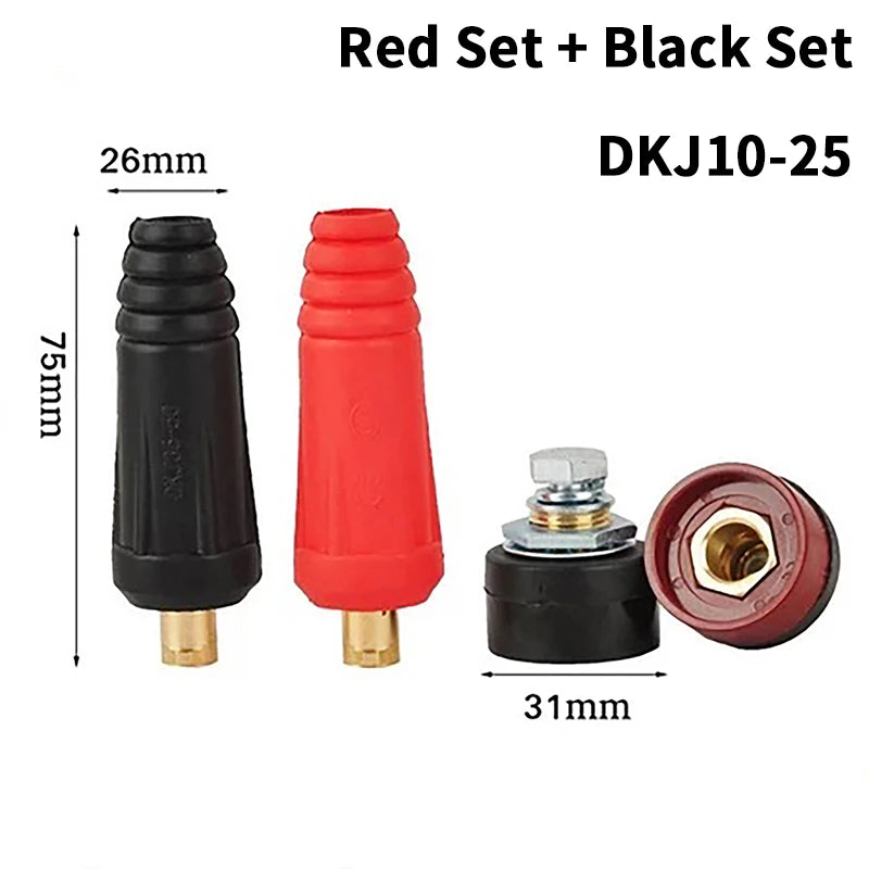 DKJ10-25 European Welding Machine Cable Welding Cable Connector Quick Fitting Male Female Cable. Qme A4