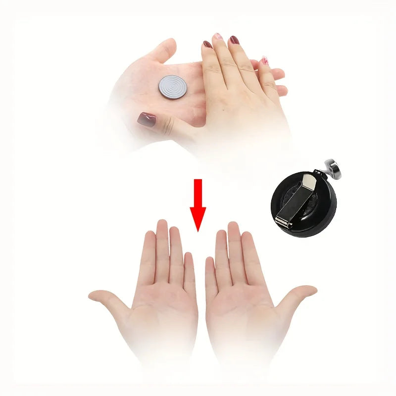 2pcs Funny Magic Tricks Money Coin Disappear Device Tools Trick Games Classic Stage Comedy Qme