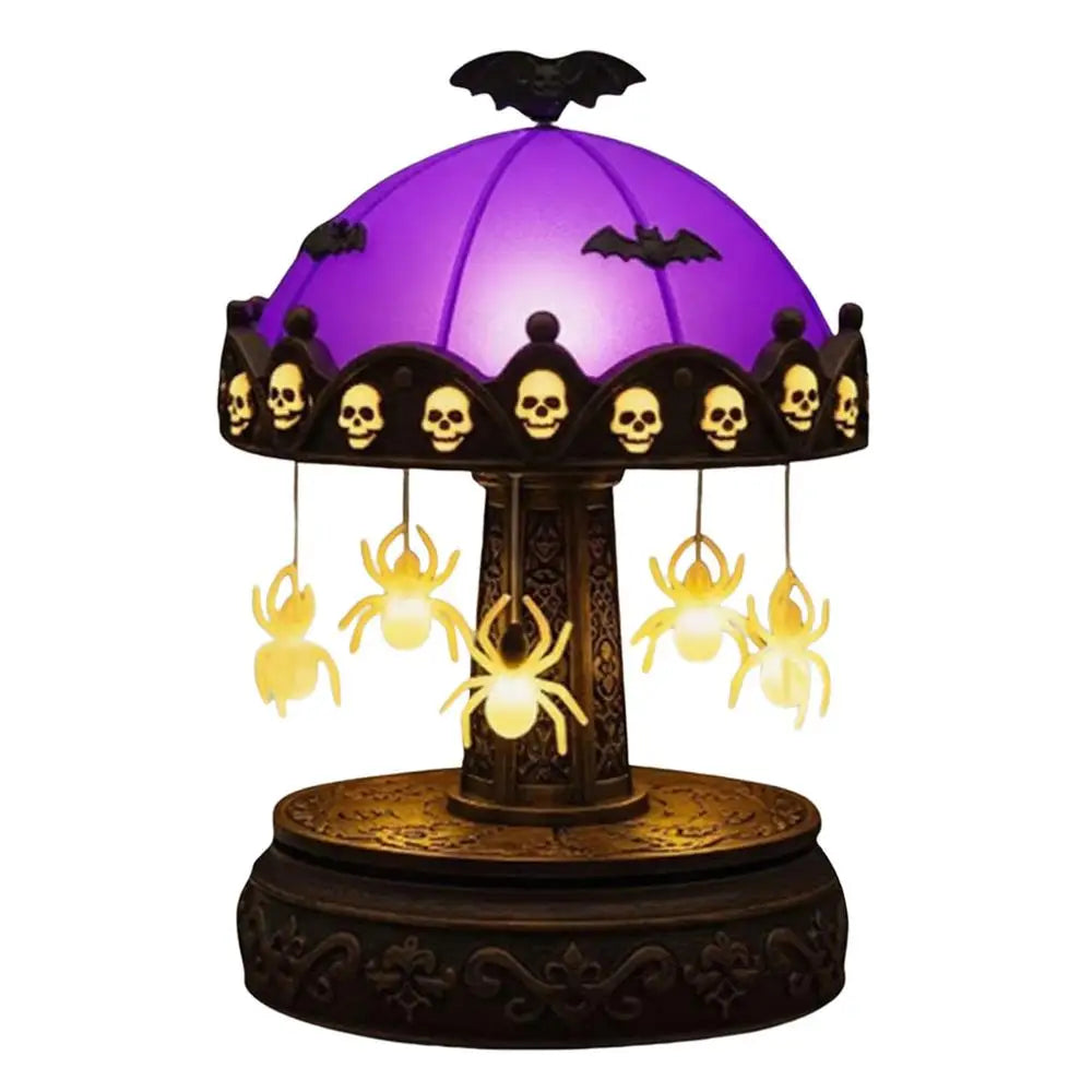 Halloween Ghost Decor Vintage Carousel Decor With Floating Ghost Scary Halloween Decoration Eerie Home Accents For Festival Qme c China Mainland