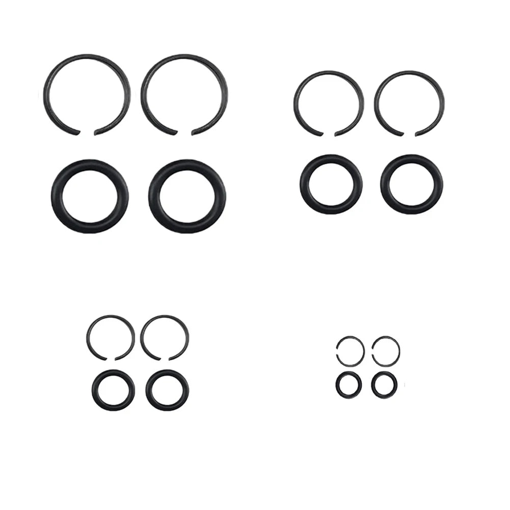 2Sets 3/8" 1/2" 3/4" 1" Standard Wrench Retaining Ring Clip With O-Ring Socket Retaining Clip Air Tools Accessories Qme