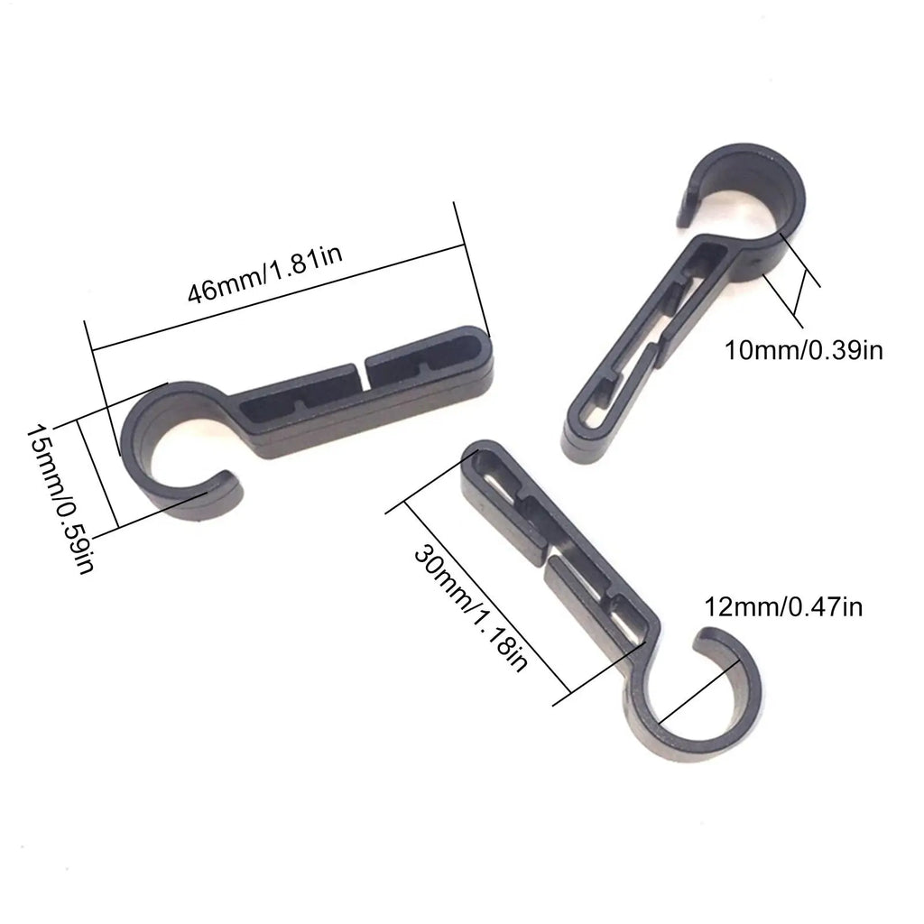hot Hard Hat Clips 10-Pieces Helmet Headlight Secure Hooks Hard Hat Gear Attachment For Hard Hat Use In Construction Fishing Qme