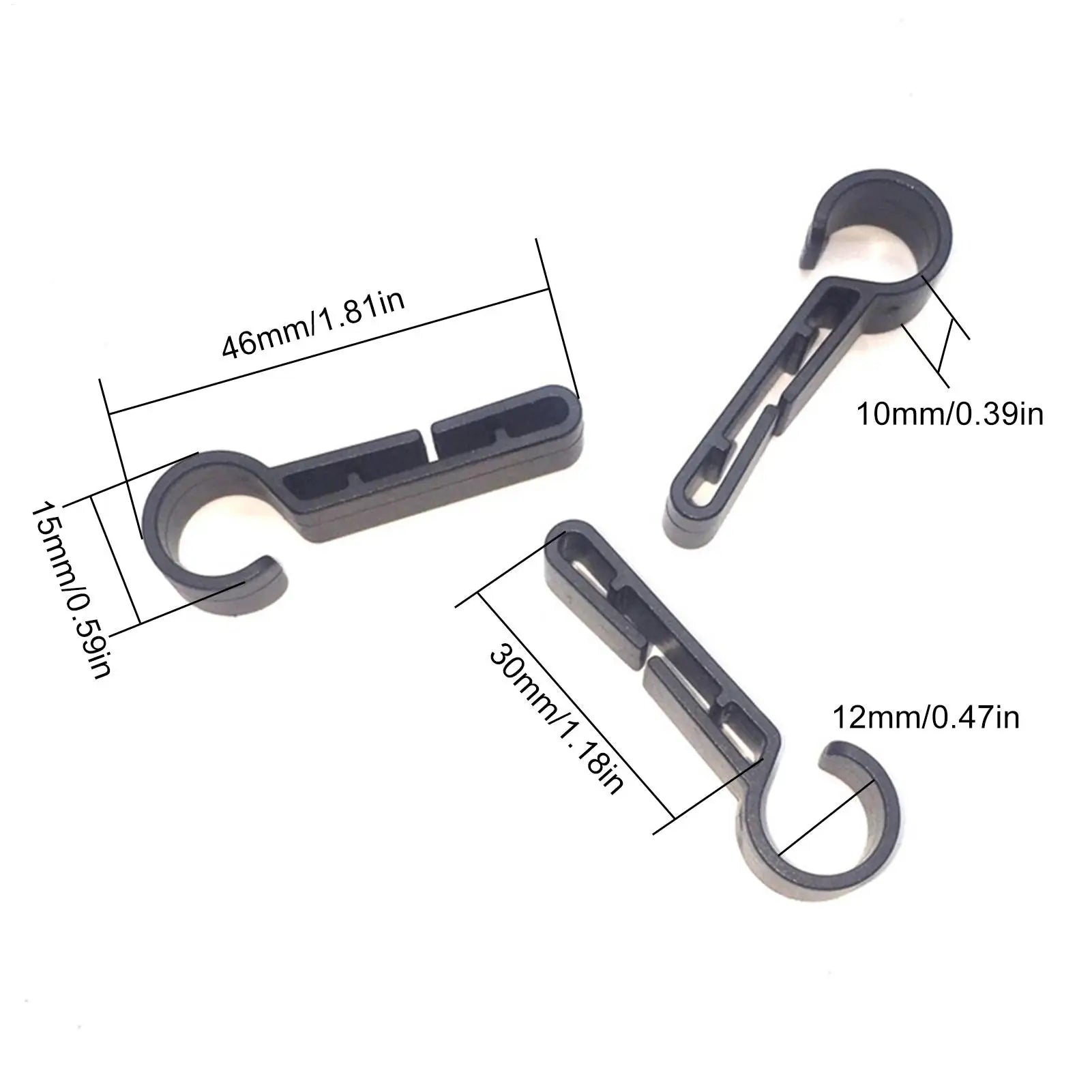 hot Hard Hat Clips 10-Pieces Helmet Headlight Secure Hooks Hard Hat Gear Attachment For Hard Hat Use In Construction Fishing Qme