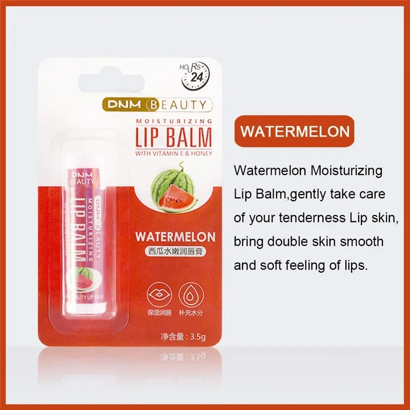 DNM 18 Colors Moisture Lip Balm Nourishes Lips Reduce Lip Lines Long-Lasting Natural Aloe Lipstick Anti Aging Lip Care Lipstick Qme 10