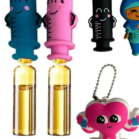 Syringe-shaped Ampoule Bottle Opener Keychain Nurses Doctors Qme