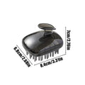 Silicone Hair Scrubber Scalp Massager Anti-slip Shampoo Brush Soft Qme Gray China Mainland