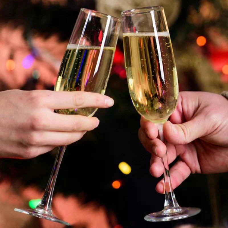 150ml Disposable Wine Cups Plastic Champagne Flutes Sparkling Champagne Bar Cups Weddings Home Party Cocktail Red Wine Goblet Qme