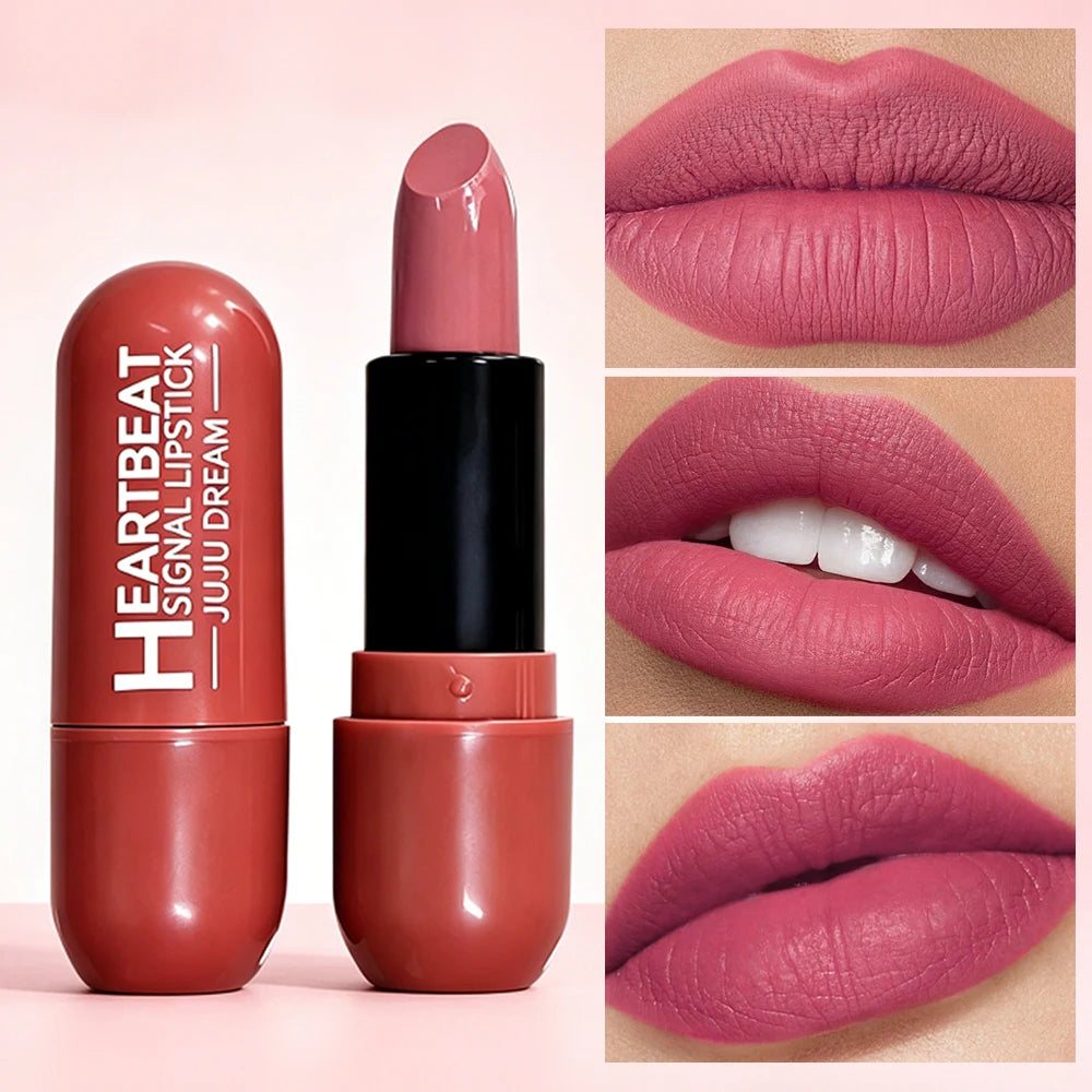 Waterproof Matte Lipstick Rich Velvet Finish Long Lasting Smudge Qme
