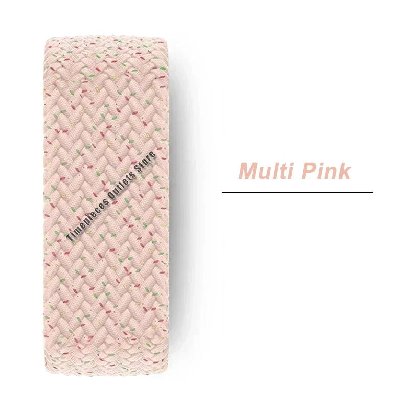 Braided Solo Strap Apple Watch Band Nylon Correa Bracelet Iwatch
