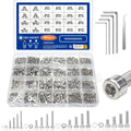 Accessory set - Hexagonal head bolts, nuts, screws and screws Qme 880pcs set