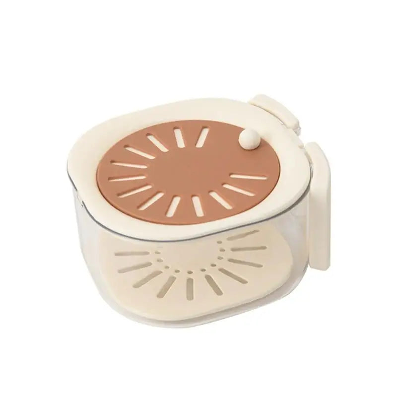 2-in-1 Vegetable Washing Basin Home Double-layer Fruit Lid Drain Qme