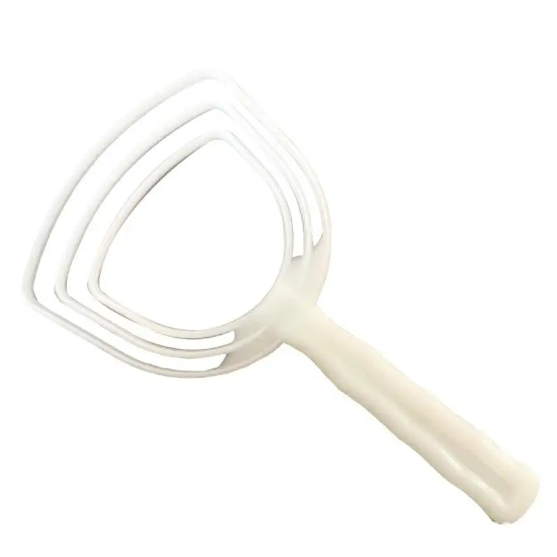 White Bone Scraper Kitchen Dust Meat Tool Plastic Handhold Manual Qme