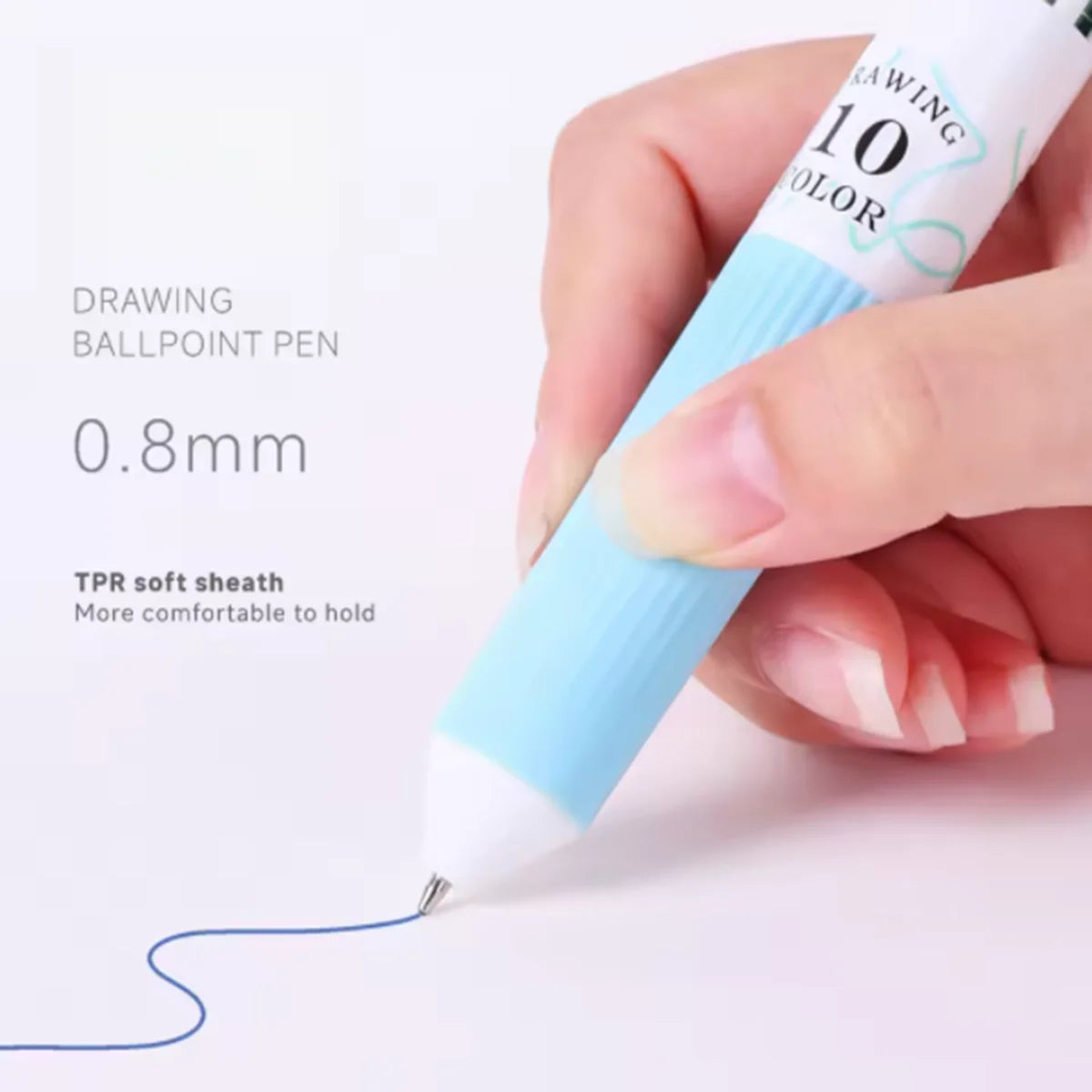 3-6 Pack Multicolor Pens, 28-60 Colors, 10-in-1 Colored Ballpoint Pen,0.8mm Fine Point Smooth Writing,Retractable Ballpoint Pens Qme