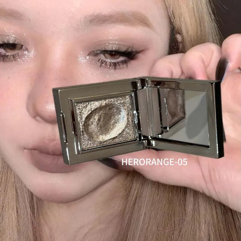 Metallic Glitter Pearlescent Eyeshadow Cream Chameleon Sparkling Mashed Potato EyeShadow Shimmer Brightening Highlighter Qme HR1023-5