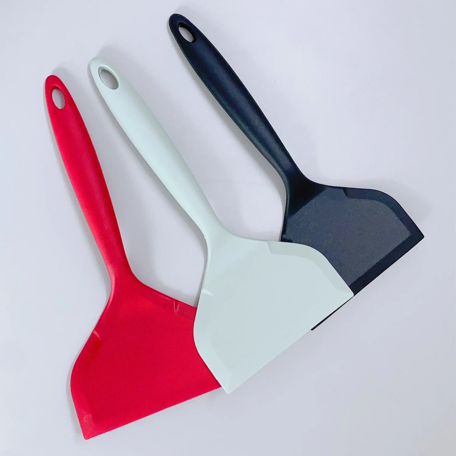 Silicone Spatula Pancakes Shovel Omelette Spatula Turner for Eggs Fish Pancake Non Stick Wide Soft Pizza Shovel Kitchen Scraper Qme