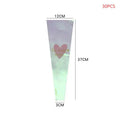 30pcs Transparent Rose Packaging Bags Flower Bouquet Plastic Bag Bouquet Wrapping Paper One Straight Bag Flower Packagin Qme S