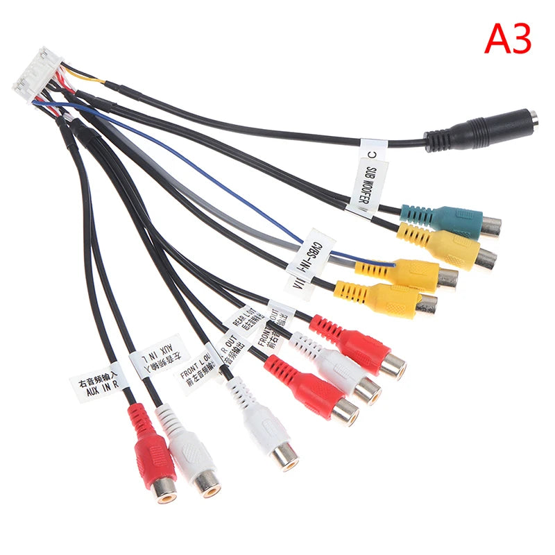 Android Radio Car Accessories Output Wire Aux-in Microphone Adapter Qme A3