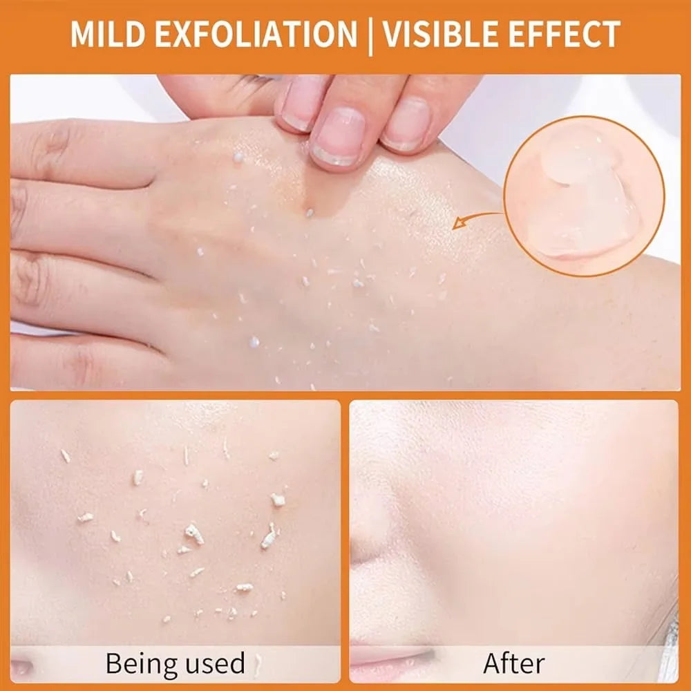 Sakura Exfoliating Peeling Gel Facial Scrub Shrink Pores Moisturizing Nourishing Repair Scrubs Face Cream Beauty Skin Care 50g Qme
