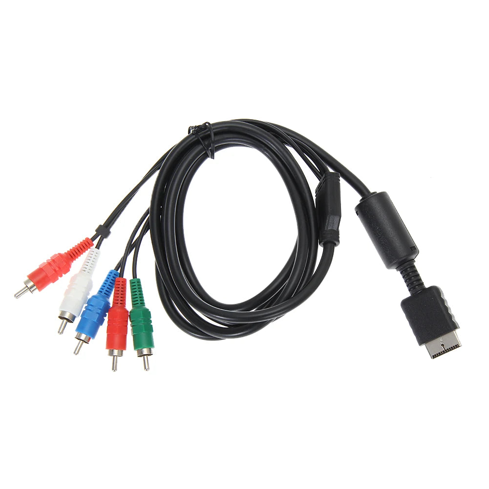 Component AV Cable AV Component Cable Cord Wire HDTV AV Audio Video Component Cable Cord for Sony PlayStation 2 3 PS2 PS3 Qme