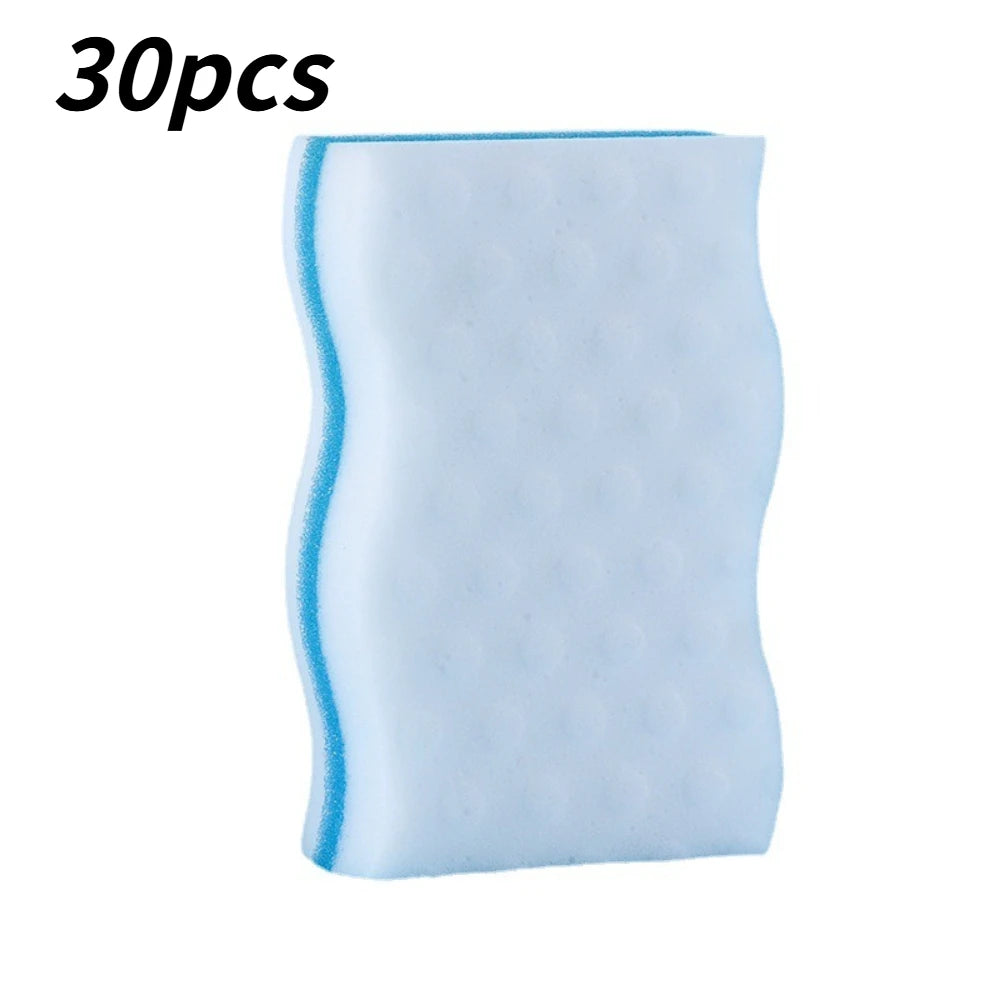 Multi-Purpose Kitchen Scouring Pad Reusable Washable Cleaning Sponge Perfect for Dish Washing & Streak-Free Glass Cleaning Qme 30PCS