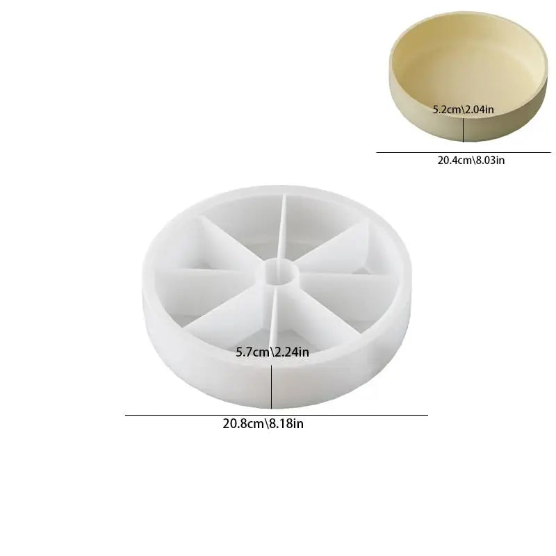 1Pcs Curved Corner Square Storage Tray Silicone Mold DIY Handmade Plaster Resin Jewelry Display Plate Craft Casting Molds Home D Qme A3