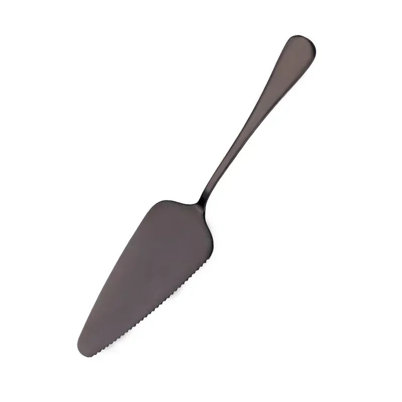 Kitchen Tools Stainless Steel Cake Shovel Knife Pie Pizza Cheese Qme black